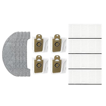 12 st Sidoborste Mopp Duk Hepa Filter För Viomi S9 Hushåll