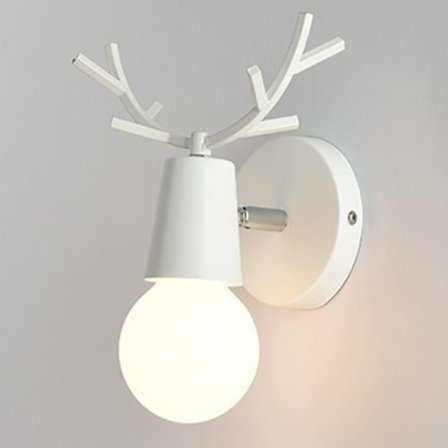 Antlers Vegglampe HVIT JERN JERN hvit
