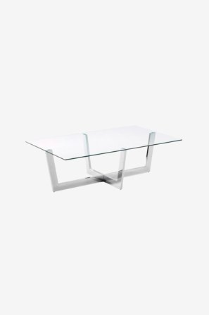 Kave Home - PLUM soffbord 70x120 cm - Transparent - Soffbord - Från Homeroom