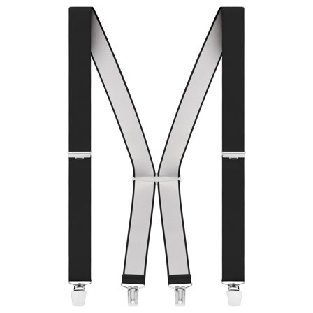 Solide Sorte Clip-on Bukseseler for menn - Bukseseler med klyper