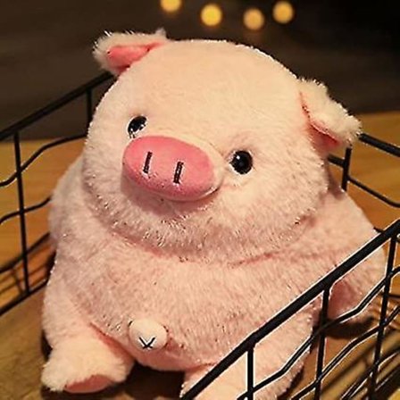 Sød Plys Gris Legetøj, Blødt Fyldt Legetøj til Soveværelse, Hjemmedekoration, 22cm