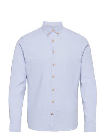 Dean Diego Cotton Shirt Skjorte Casual Blå Kronstadt