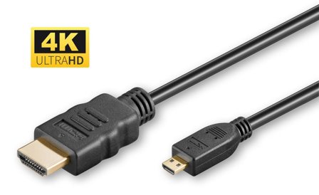 MicroConnect HDMI 1.4 A-D cable, 2m