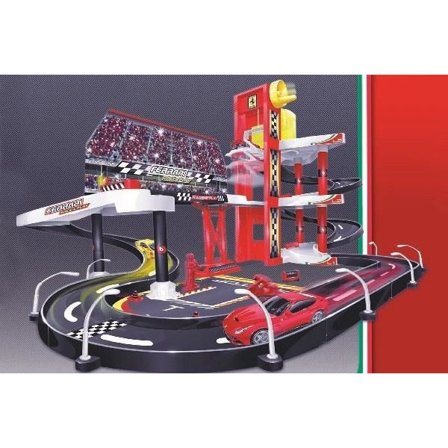 BURAGO FER Ferrari racing garage incl. 1 car 1:43