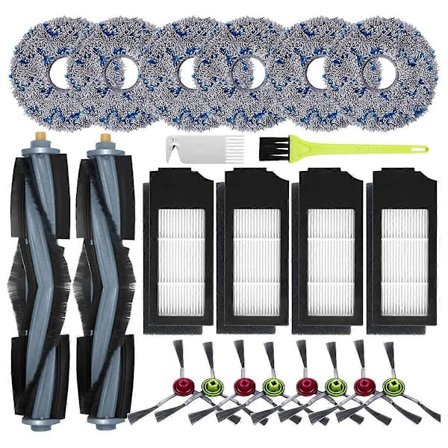 Tilbehørssett for Deebot X1 Turbo Omni / T10 Omni Støvsuger Hovedsidebørste HEPA-filtre Mopp