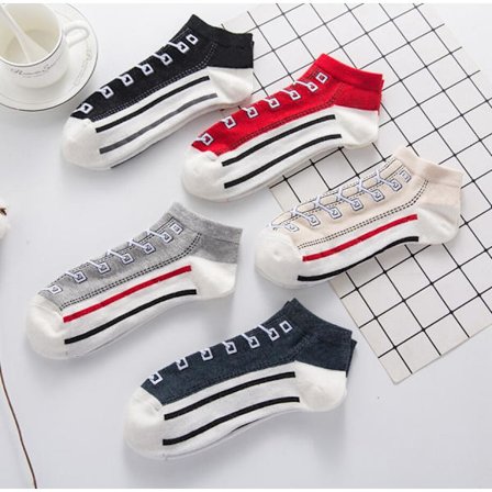 5 x unisex korte sokker