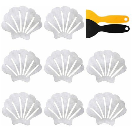 24-pak skridsikre badekar-, badekar- og bruseklistermærker - hvide