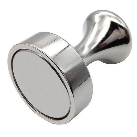 Magnetisk Krok Kraftig Magnethenger Magnetiske Trykknapper med Sterk Sjeldne Jordarts Neodym for Hjemmekontor Arbeidsplass eller Reise 15 stk Sølv