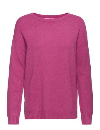Viril High Low L/S Knit Top - Fav Purple Vila