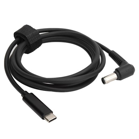 USB C PD-omvandlare Hane till Hane 6.0x3.7mm Portabel Snabbladdningskabel 65W 1.5m 5.0ft för Laptop
