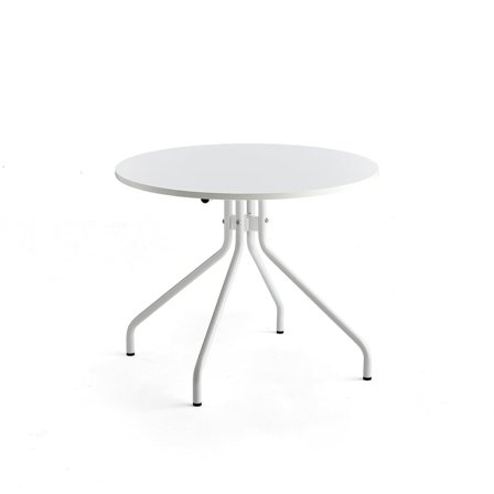 Table AROUND, Ø900 mm, white laminate, white