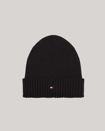 Tommy Hilfiger TH ESSENTIAL BEANIE Sort Hatte Dreng - Kids Brand Store