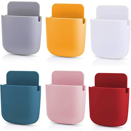 Fjernbetjening Holder Væghængt Fjernbetjening Organizer Væghængt Pen Holder Til Væggen, Klæbende Organizer Media Opbevaringsboks, 6-delt 