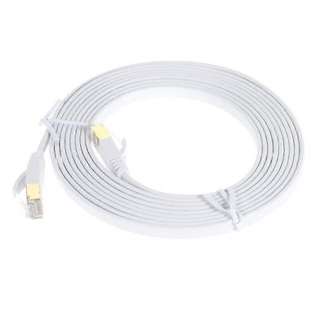 3m CAT-7 10 Gigabit RJ45 Ethernet -verkkokaapeli, litteä johto