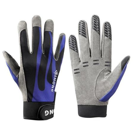 Håller fingrarna Black and Blue Frisbee Gloves - De ultimata frisbeehandskarna