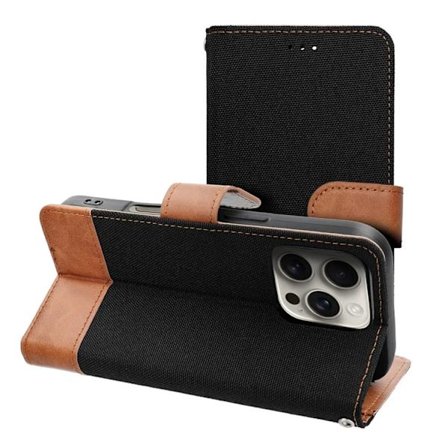 iPhone 17 Plånboksfodral Jeans - Svart