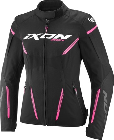 Motorradjacke Ixon Striker 2 Airwpl Damen Schwarz/Hellpink S