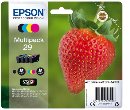 Epson 29 Multipack - 4-pack - svart, gul, cyan, magenta - original - blekkpatron