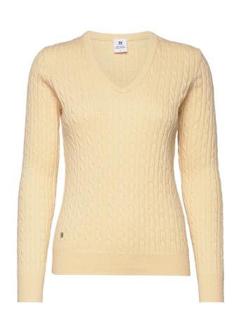 Madelene Pullover Pullover Gul Daily Sports*Betinget Tilbud