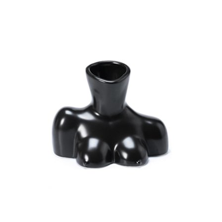 Nordisk Kunst Kvinnelig Byste Keramisk Vase Elegant Enkel Moderne Blomsterpotte Skulptur Håndverksbeholder Hjem