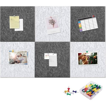 Mordely Anslagstavla för filt, anslagstavla för DIY Cork Board Kakel