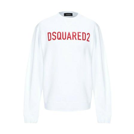 Dsquared2 - Stickade Tröjor & Koftor - Vit - Dam - Storlek: M, Dam, Storlek: M