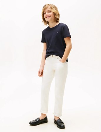 Tommy Hilfiger Boys Basic Cn Knit S/S - Navy - 86