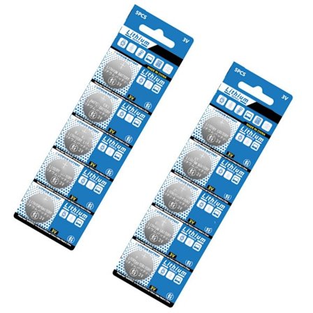 Høyeffektive CR2032 Litiumbatterier 3V for Leker Kameraer Klokker og Elektroniske Gadgets