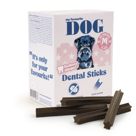 My favourite DOG - Tannstikker M - 28-pakning - Hund - Hundegodbiter & tyggebein - Dental tyggebein & tanntyggebein - ZOO.no