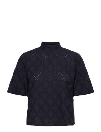 Chloin Blouses Short-sleeved Blå HUGO