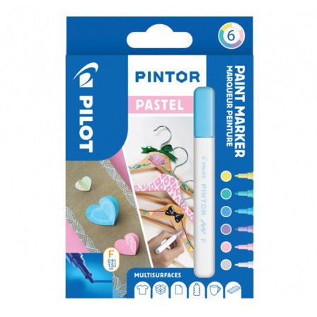 Pilot Pintor Fine 6-pakke Pastel