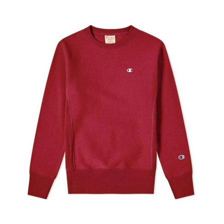 Champion, Reverse Weave Classic Crew Sweat Claret Rood, Heren, Maat:S