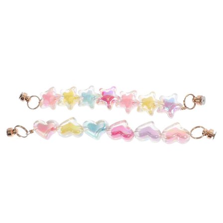 Godis Kedja Mobiltelefon Tillbehör För DIY Projekt Akryl Material 15X1.5X1CM 2st (FMY)