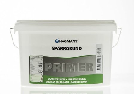 Hagmans HA31302 Spärrgrund 4 l, Färg & tapeter
