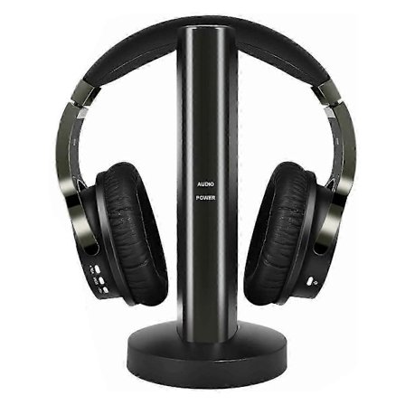 Trådløse TV-hovedtelefoner med 2.4G Digital RF-sender, Over-Ear Hi-Fi Trådløst Headset med Rca/3.5mm/Optisk Port, til at se TV derhjemme