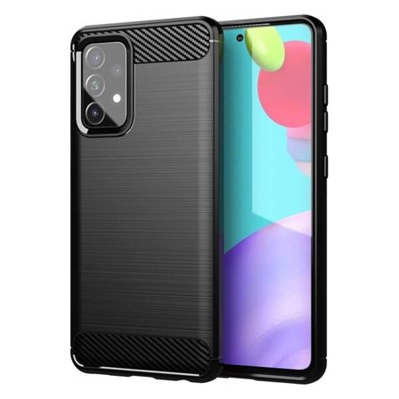 Carbon Case Fleksibelt TPU-deksel for Samsung Galaxy A72 4G svart
