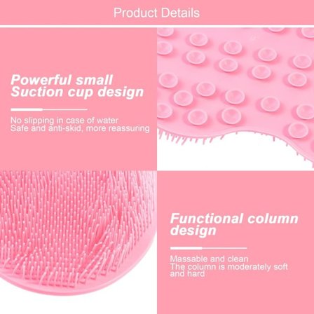 Silikonfotrengörare för dusch, fotrengöringsborste i silikon, silikonfotrengörare för att rengöra och massera fötterna i duschen - max