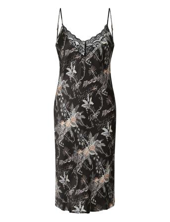Laura Chemise Dress Nattkjole Svart CCDK Copenhagen*Betinget Tilbud