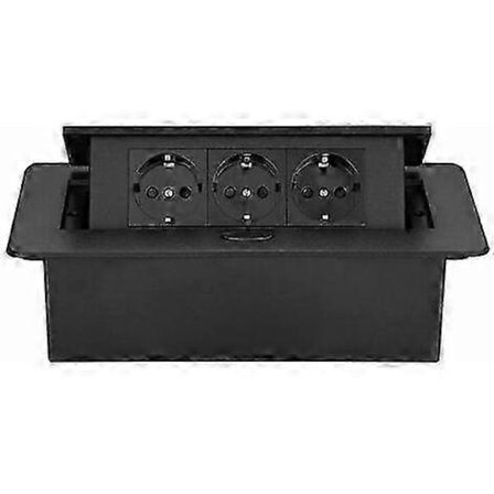 LN-Bloc uttrekkbar skjøteledning for innfelling på kontoret, skjøteledning for arbeidsbenk (EULO-Ron kontakt |MOON s202412121149