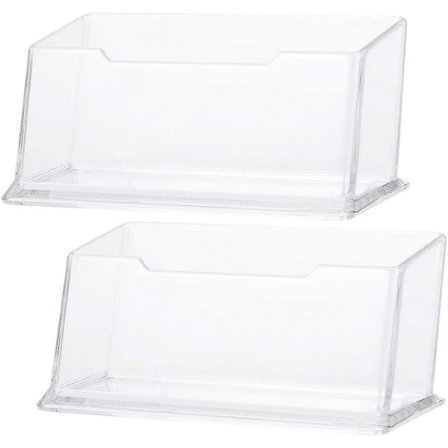 20 kpl Kirkas Akryyli Business Card Case Business Card Holder Työpöydän Id-kortin Näyttö Säilytyslaatikko