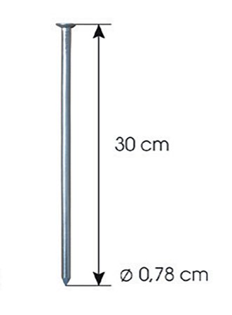 Jabo GardenEdge 10511 Ankarspik 0,78x30 cm, Infästning