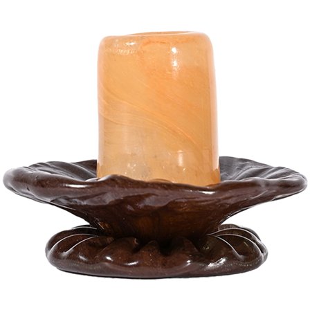 Byon Lara XS lysestake 9 cm, oransje/brun