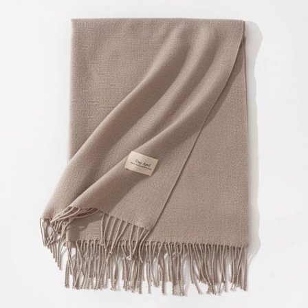 Ny scarf för höst och vinter, koreansk stil, mångsidig damscarf i imitation cashmere, enfärgad varm scarf, sjal