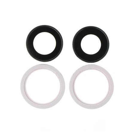 iPhone 13 Mini/13 Kameralins med Ram - Rosa