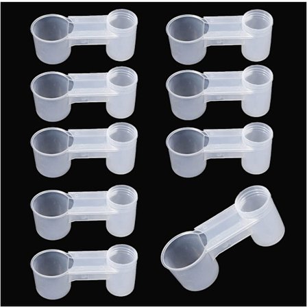 Vanner, 20 stk Plast Fjærkre Bur Skål Kylling Brus Vann B