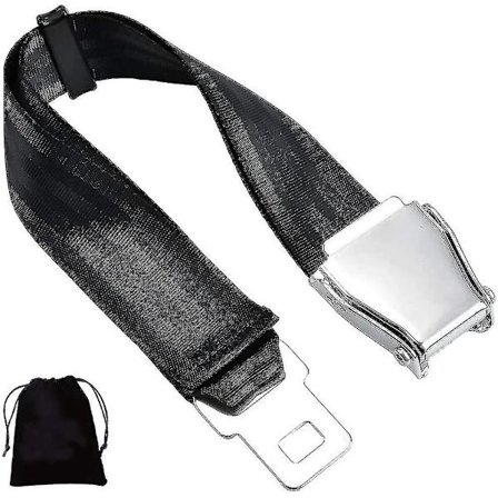 Lentokoneen turvavyön jatke E4-sertifioitu, säädettävä 15,2 cm:stä 81,3 cm:iin