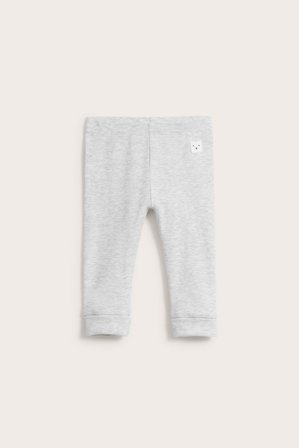 Kappahl | Ribbede leggings | Lysegrå