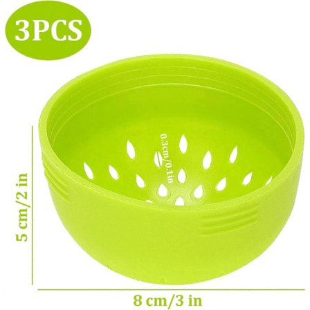 3 stk. Silikone Si 3 Farver Pladsbesparende Mini Dåse Dørslag og Si Dørslag og Sier Køkkenredskaber[PL]