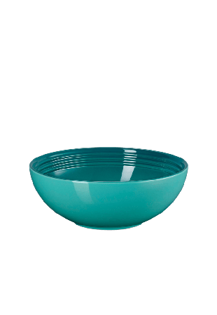 Le Creuset Signature stengods serveringsskål 24cm Bleu Riviera Dukning & servering Blå ONESIZE