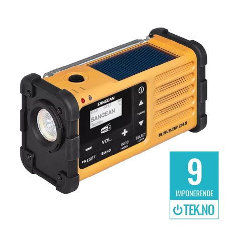 Sangean MMR-88 DAB+ portabel DAB+/FM sveiveradio med solcellepanel
